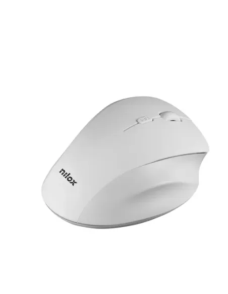 Nilox Ratón Ergonómico Wireless 3200 DPI Blanco