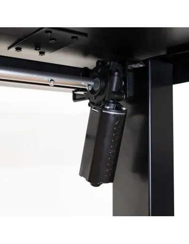 TooQ Mesa de Escritorio ORIGAMI Eléctrica Ajustable con Tablero, Negra