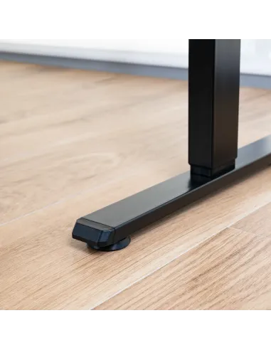 TooQ Mesa de Escritorio ORIGAMI Eléctrica Ajustable con Tablero, Negra