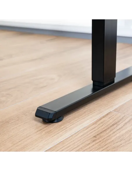 TooQ Mesa de Escritorio ORIGAMI Eléctrica Ajustable con Tablero, Negra