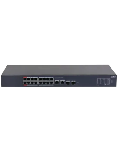 (CS4220-16GT-240) DAHUA SWITCH POE 16 PUERTOS GIGABIT + 2 UPLINK GIGABIT RJ45 + 2SFP GIGABIT 240W MANAGED CLOUD L2