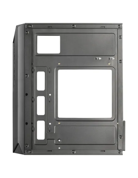 Mars Gaming MC-S1 Negro, Caja PC Compacta Gaming Micro-ATX, Iluminación ARGB 12 Modos, Ventilador FRGB, Ventana Lateral Completa