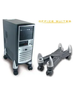 Fellowes 8039001 soporte de CPU PC Negro, Plata 2