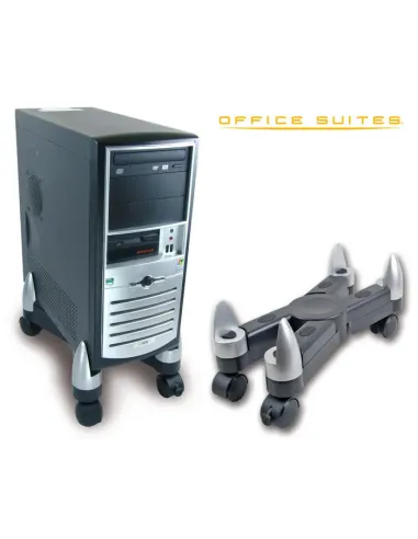 Fellowes 8039001 soporte de CPU PC Negro, Plata