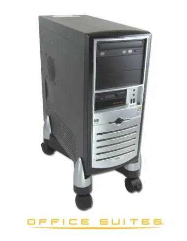 Fellowes 8039001 soporte de CPU PC Negro, Plata