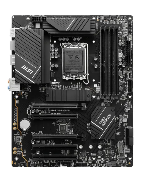MSI PRO B760-P DDR4 II placa base Intel B760 LGA 1700 ATX MSI PRO B760-P DDR4 II placa base Intel B760 LGA 1700 ATX