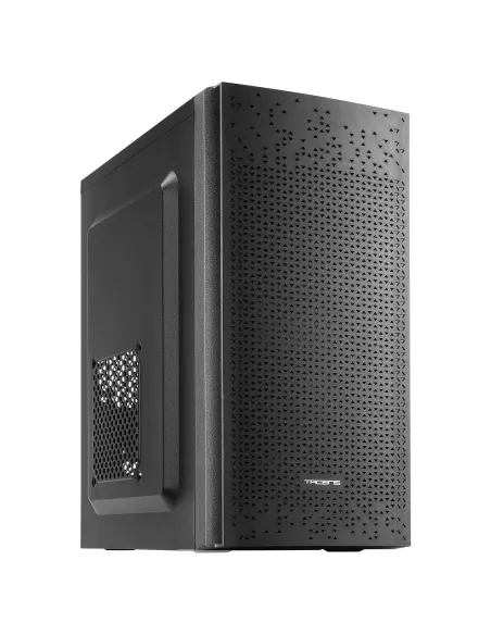 Tacens Anima AC6500, Caja Ordenador Compacta Micro ATX, Frontal Malla Refrigeración, Fuente Alimentación 500W, USB 3.0, Negro