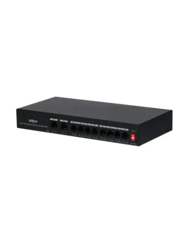 Dahua Technology PoE DH-PFS3010-8ET-65 switch Fast Ethernet (10 100) Energía sobre Ethernet (PoE) Negro