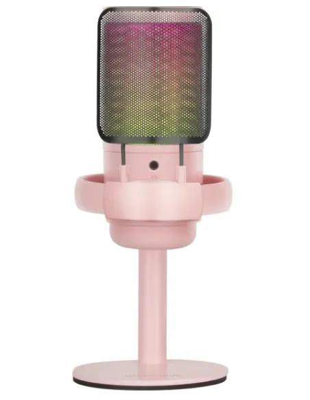 Mars Gaming MMIC-SE, Micrófono de Estudio Profesional ARGB, Ultra Alta Definición ADC 196kHz 24-bit, Soporte Antivibración +