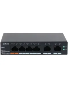 Dahua Technology DH-CS4006-4ET-60 switch Gestionado L2 Gigabit Ethernet (10 100 1000) Energía sobre Ethernet (PoE) Negro