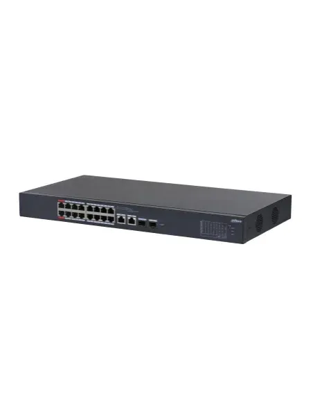 Dahua Technology DH-CS4218-16ET-240 switch Gestionado L2 Gigabit Ethernet (10 100 1000) Energía sobre Ethernet (PoE) Negro