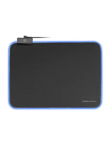 Mars Gaming MMPRGBL, Alfombrilla Gaming, RGB Chroma 12 Modos, Nanotextil, Negro