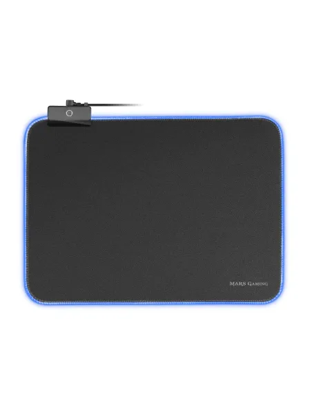 Mars Gaming MMPRGBL, Alfombrilla Gaming, RGB Chroma 12 Modos, Nanotextil, Negro