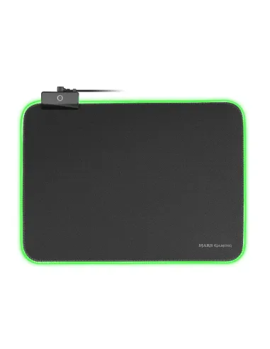 Mars Gaming MMPRGBL, Alfombrilla Gaming, RGB Chroma 12 Modos, Nanotextil, Negro