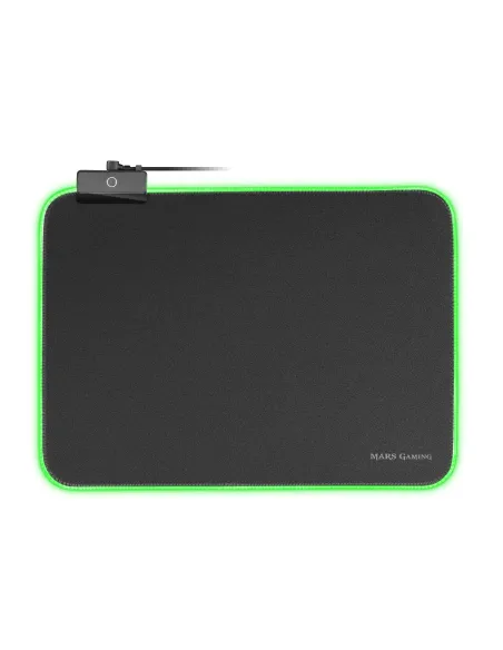 Mars Gaming MMPRGBL, Alfombrilla Gaming, RGB Chroma 12 Modos, Nanotextil, Negro