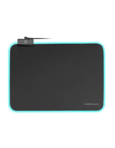Mars Gaming MMPRGBL, Alfombrilla Gaming, RGB Chroma 12 Modos, Nanotextil, Negro