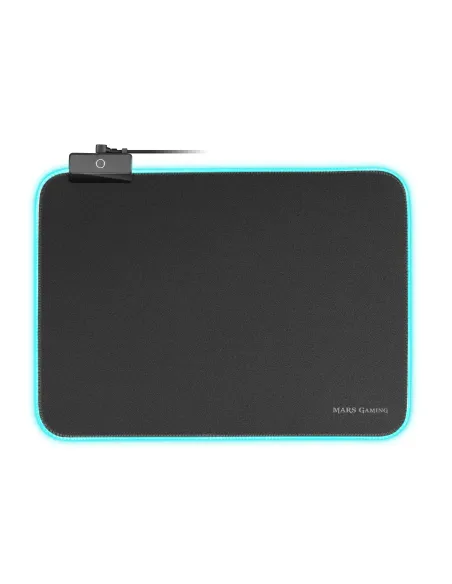 Mars Gaming MMPRGBL, Alfombrilla Gaming, RGB Chroma 12 Modos, Nanotextil, Negro