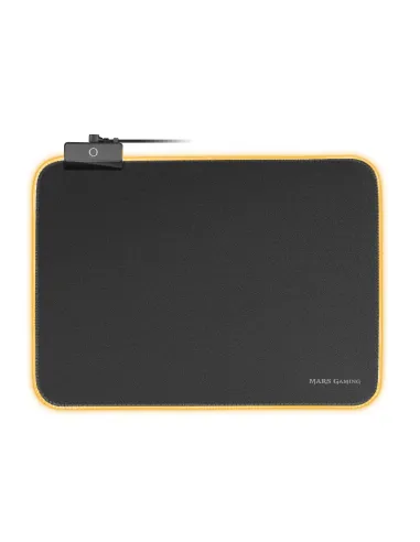 Mars Gaming MMPRGBL, Alfombrilla Gaming, RGB Chroma 12 Modos, Nanotextil, Negro