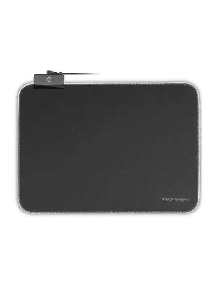 Mars Gaming MMPRGBL, Alfombrilla Gaming, RGB Chroma 12 Modos, Nanotextil, Negro