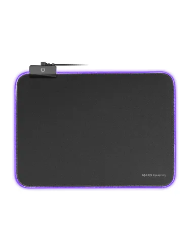 Mars Gaming MMPRGBL, Alfombrilla Gaming, RGB Chroma 12 Modos, Nanotextil, Negro