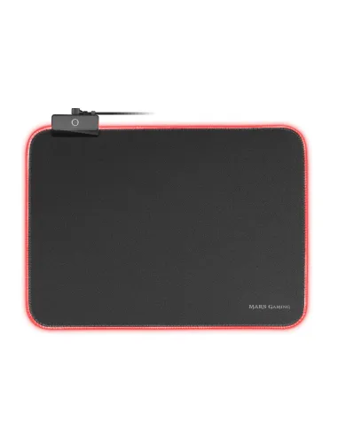Mars Gaming MMPRGBL, Alfombrilla Gaming, RGB Chroma 12 Modos, Nanotextil, Negro