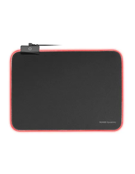 Mars Gaming MMPRGBL, Alfombrilla Gaming, RGB Chroma 12 Modos, Nanotextil, Negro