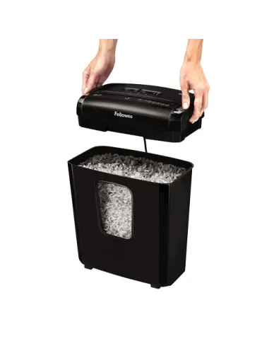 Fellowes Powershred 6M triturador de papel Microcorte Negro