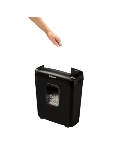 Fellowes Powershred 6M triturador de papel Microcorte Negro