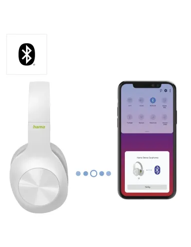 Hama Spirit Calypso Auriculares Inalámbrico Diadema Llamadas Música Bluetooth Gris, Blanco