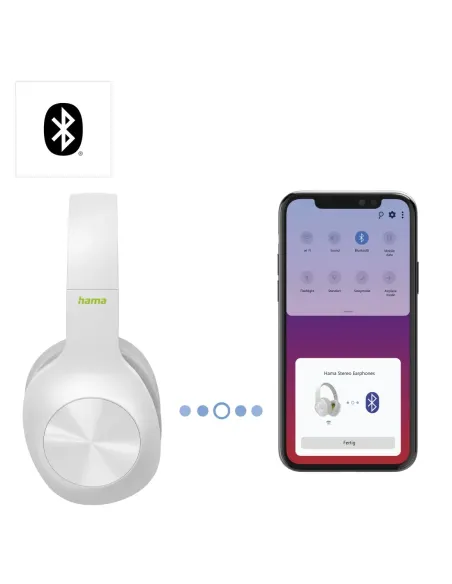 Hama Spirit Calypso Auriculares Inalámbrico Diadema Llamadas Música Bluetooth Gris, Blanco