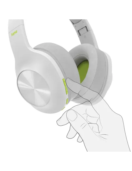 Hama Spirit Calypso Auriculares Inalámbrico Diadema Llamadas Música Bluetooth Gris, Blanco