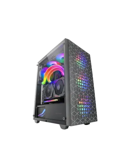 Mars Gaming MC-MAG, Caja Gaming ATX, Ventana Lateral Completa Cristal Templado, Doble Rejilla Magnética Antipolvo Frontal +