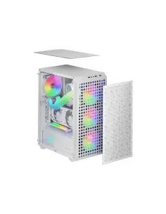 Mars Gaming MC-MAG, Caja Gaming ATX, Ventana Lateral Completa Cristal Templado, Doble Rejilla Magnética Antipolvo Frontal + 2