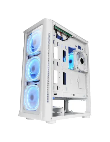 Mars Gaming MC-NEO, Torre Gaming XXL E-ATX, Ventana Lateral y Frontal Cristal Templado, 4X Ventiladores ARGB 120mm + Ventilador