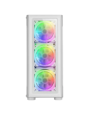 Mars Gaming MC-NEO, Torre Gaming XXL E-ATX, Ventana Lateral y Frontal Cristal Templado, 4X Ventiladores ARGB 120mm + Ventilador