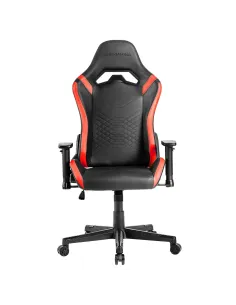 Mars Gaming MGC-PRO, Silla Gaming Profesional, Acabado Cuero PU, Reposabrazos 2D y Respaldo Reclinable 135°, Cojines Lumbar y