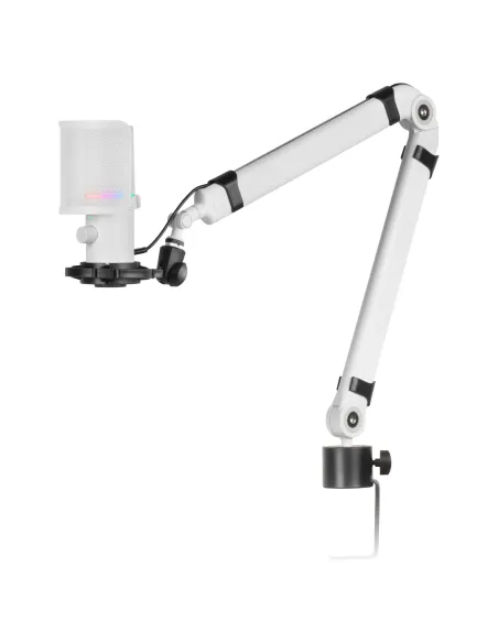 Mars Gaming MMIC-XT, Micrófono de Estudio Profesional Alta Definición 192Khz 24-bit, Brazo Omnidireccional, Soporte