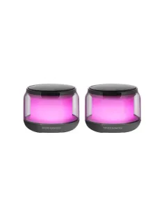 Mars Gaming MS-AURA, Altavoces Bluetooth 5.3, Chipset DSP Personalizado 15W, Iluminación RGB con Diseño ClearView 360º, 2