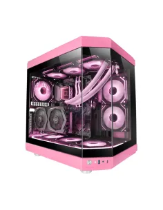 Mars Gaming MC-3T, Caja Gaming Custom ATX, Triple Ventana Cristal Templado Continuo, Soporte Refrigeración Líquida Completo, 2