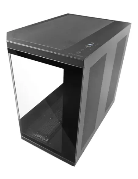 Mars Gaming MC-3TCORE, Caja Gaming Custom ATX, Triple Ventana Cristal Templado Extraíble, Cámara Dual, Semitorre Compatible con