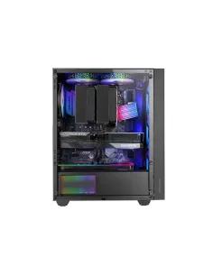 Mars Gaming MC-AIR, Caja Gaming ATX, 4x Ventiladores FRGB Rainbow 120mm, Panel Frontal Mesh, Ventana Lateral Completa Cristal 2