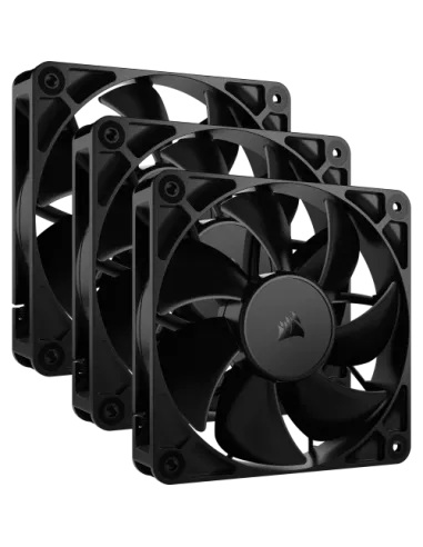 Corsair RS120 Carcasa del ordenador Ventilador 12 cm Negro 3 pieza(s)