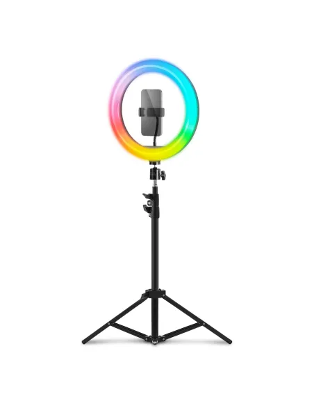 Mars Gaming MGRING Anillo Iluminación ARGB Trípode Soporte Smartphone y Webcam Mando Mars Gaming MGRING Anillo Iluminación ARGB Trípode Soporte Smartphone y Webcam Mando