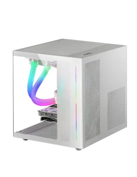Mars Gaming MC-VIEW, Caja PC Gaming Micro-ATX con Cristal Templado Continuo 90º, Mini Torre PC con Doble Cámara, Soporte Mars Gaming MC-VIEW, Caja PC Gaming Micro-ATX con Cristal Templado Continuo 90º, Mini Torre PC con Doble Cámara, Soporte