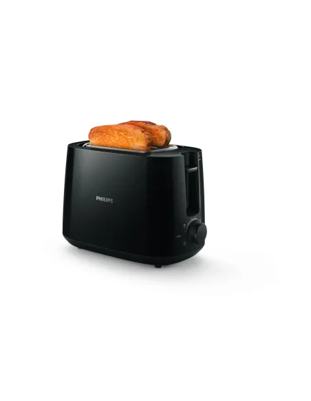 Philips Daily Collection HD2581 90 Tostadora  2 rebanadas, ranura ancha, negro
