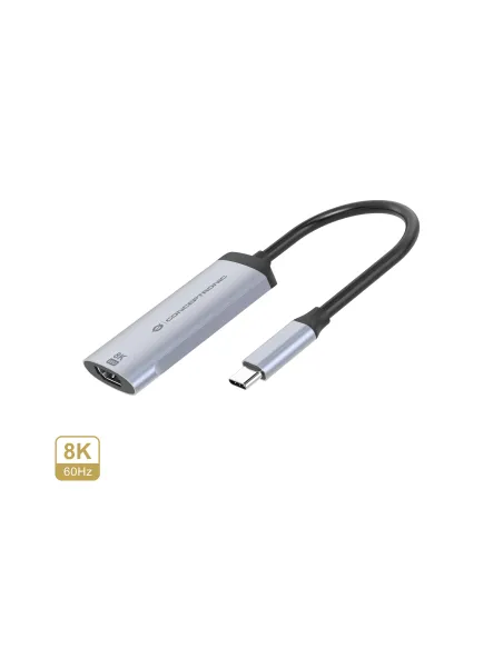 Conceptronic ABBY23G Adaptador gráfico USB 7680 x 4320 Pixeles Plata Conceptronic ABBY23G Adaptador gráfico USB 7680 x 4320 Pixeles Plata