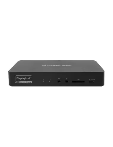 Conceptronic DONN31B base para portátil y replicador de puertos Alámbrico USB 3.2 Gen 2 (3.1 Gen 2) Type-C Negro