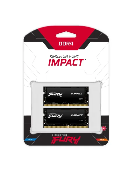Kingston Technology FURY 64GB 3200MT s DDR4 CL20 SODIMM (Kit of 2) Impact