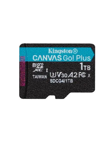 Kingston Technology Tarjeta microSDXC Canvas Go Plus Gen4 de 1 TB, 200 MB s, A2 U3 V30 y adaptador