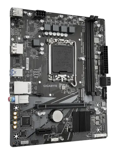 GIGABYTE H610M K V2 Placa base - Procesadores Intel Core 14ª generación, hasta 5600 MHz DDR5, 1xPCIe 3.0 M.2, LAN 1GbE, USB 3.2